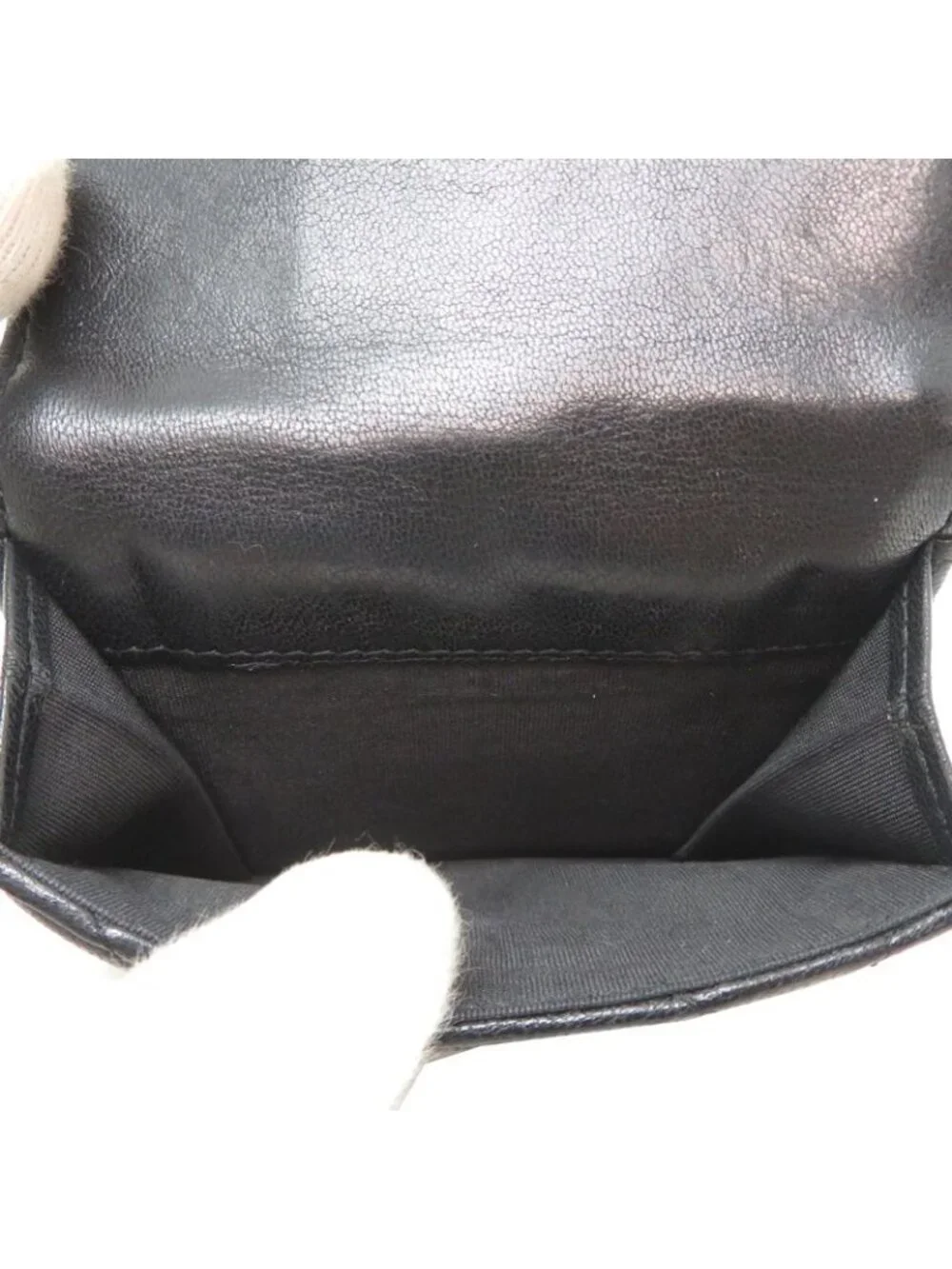 Chanel Trifold Wallet Black